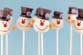 Frosty the Snowman Cake Pops